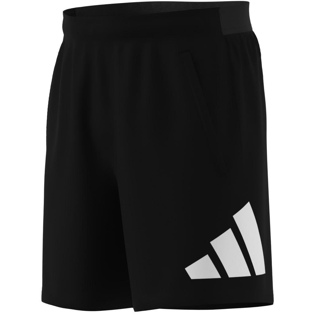 Train Essentials Logo Training Shorts, Black, A701_ONE, large image number 4