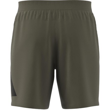 Men Train Essentials Logo Training Shorts, Green, A701_ONE, large image number 9