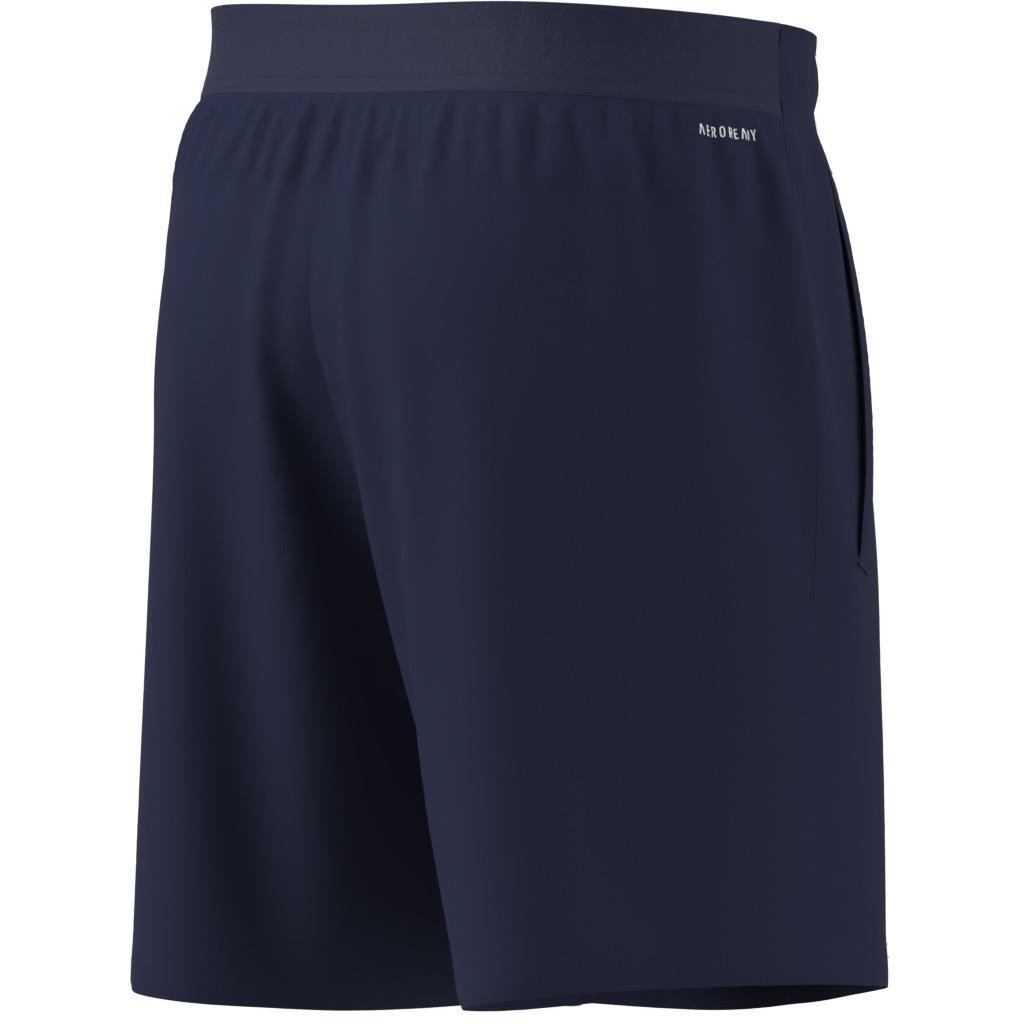 Train Essentials Logo Training Shorts, Blue, A701_ONE, large image number 2