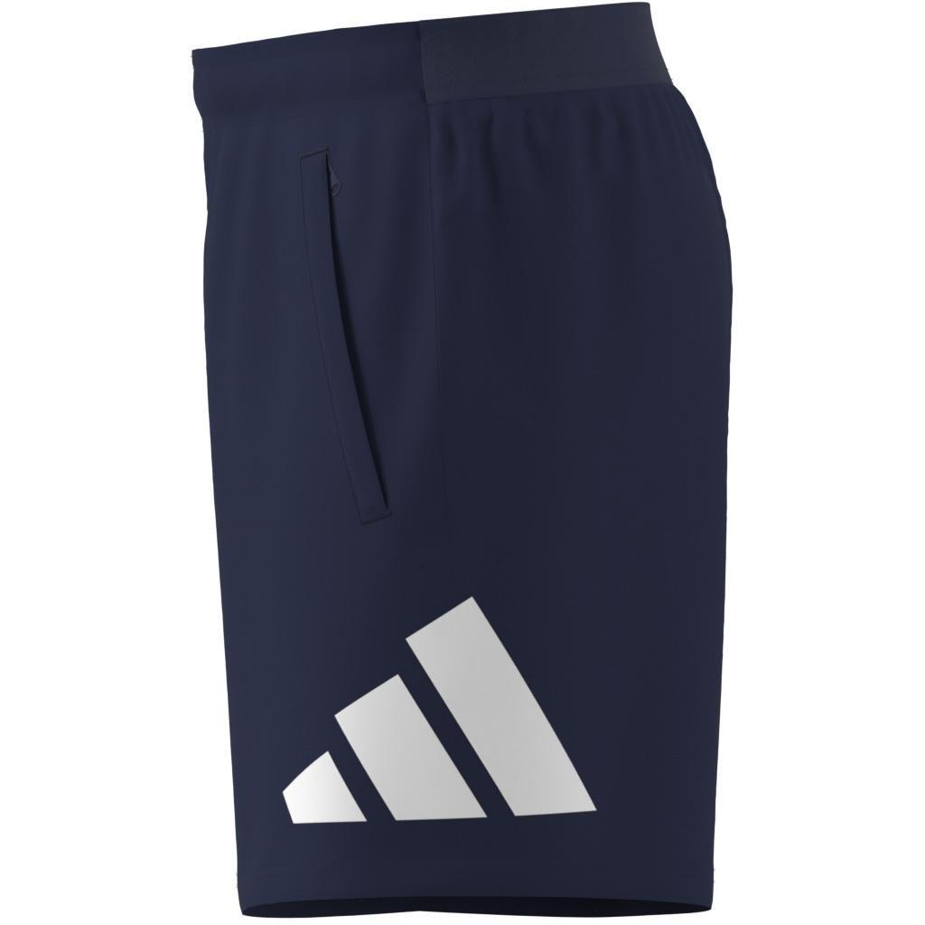 Train Essentials Logo Training Shorts, Blue, A701_ONE, large image number 4