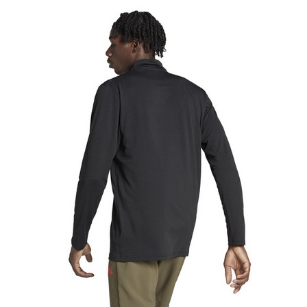 Men Train Essentials Seasonal Training Sweatshirt, Black, A701_ONE, large image number 4