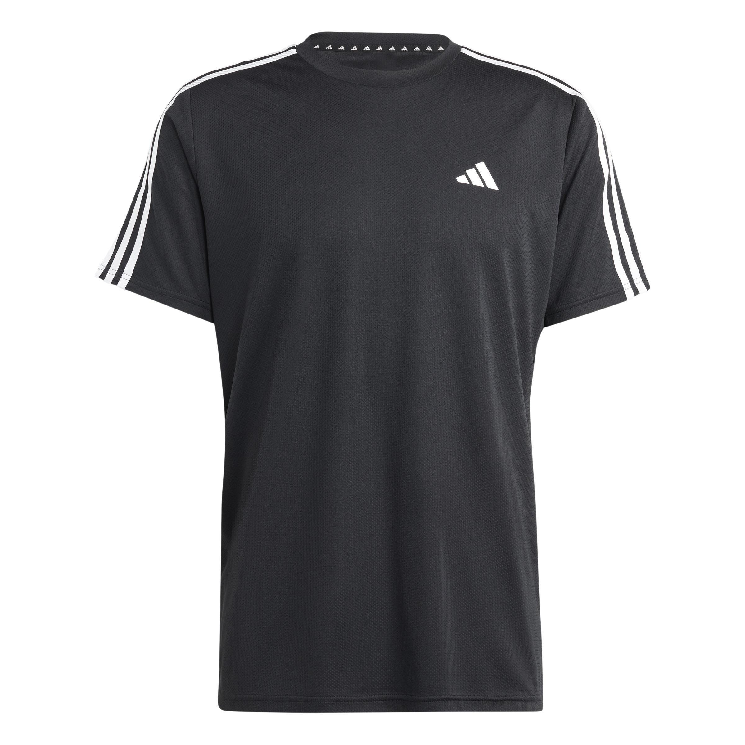 Men Train Essentials 3-Stripes Training T-Shirt, Black, A701_ONE, large image number 0