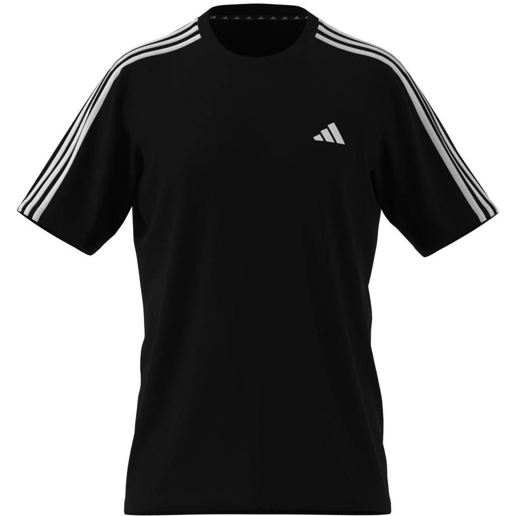 Train Essentials 3-Stripes Training T-Shirt, Black, A701_ONE, large image number 8