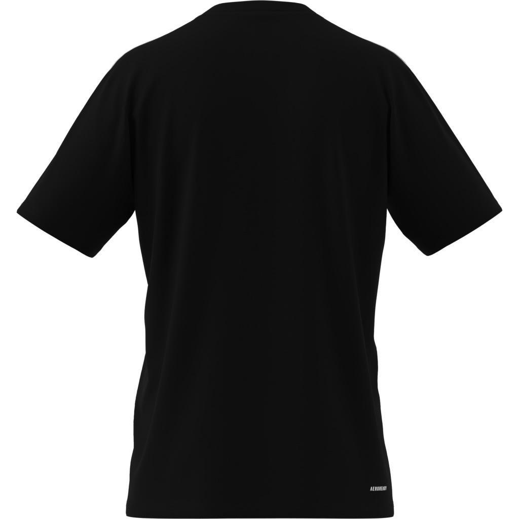 Train Essentials 3-Stripes Training T-Shirt, Black, , large image number 12