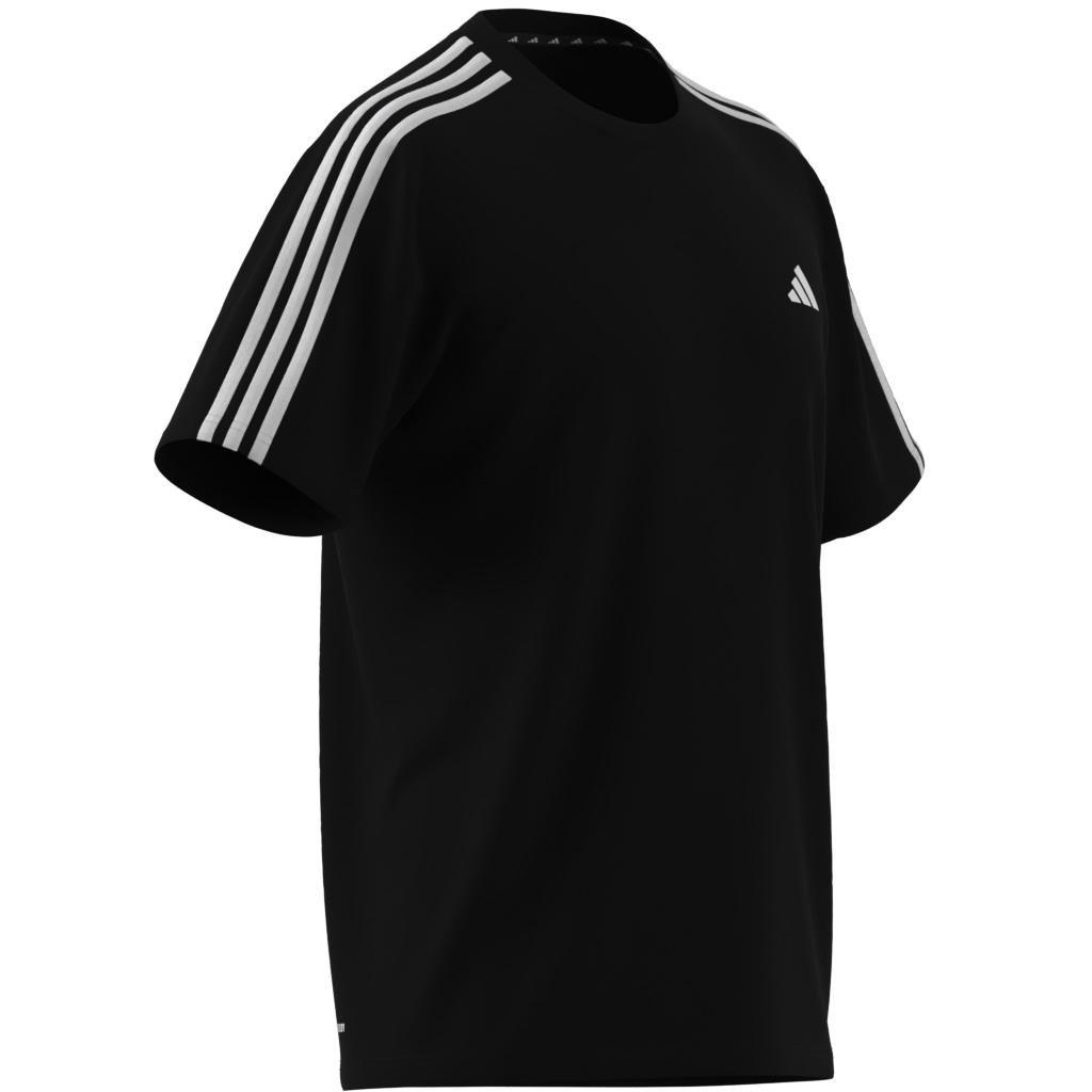 Train Essentials 3-Stripes Training T-Shirt, Black, A701_ONE, large image number 13