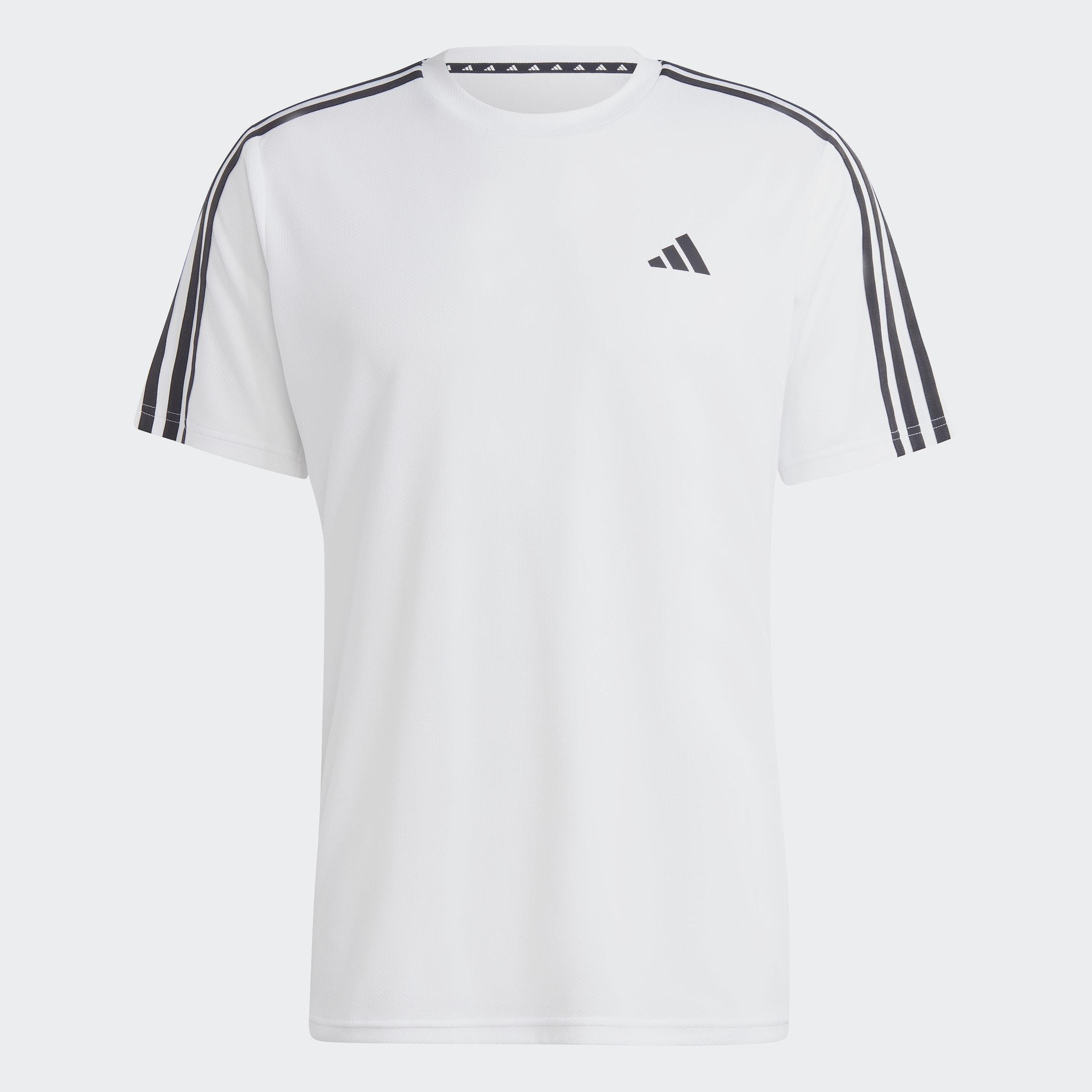 Train Essentials 3-Stripes Training T-Shirt, White, A701_ONE, large image number 0