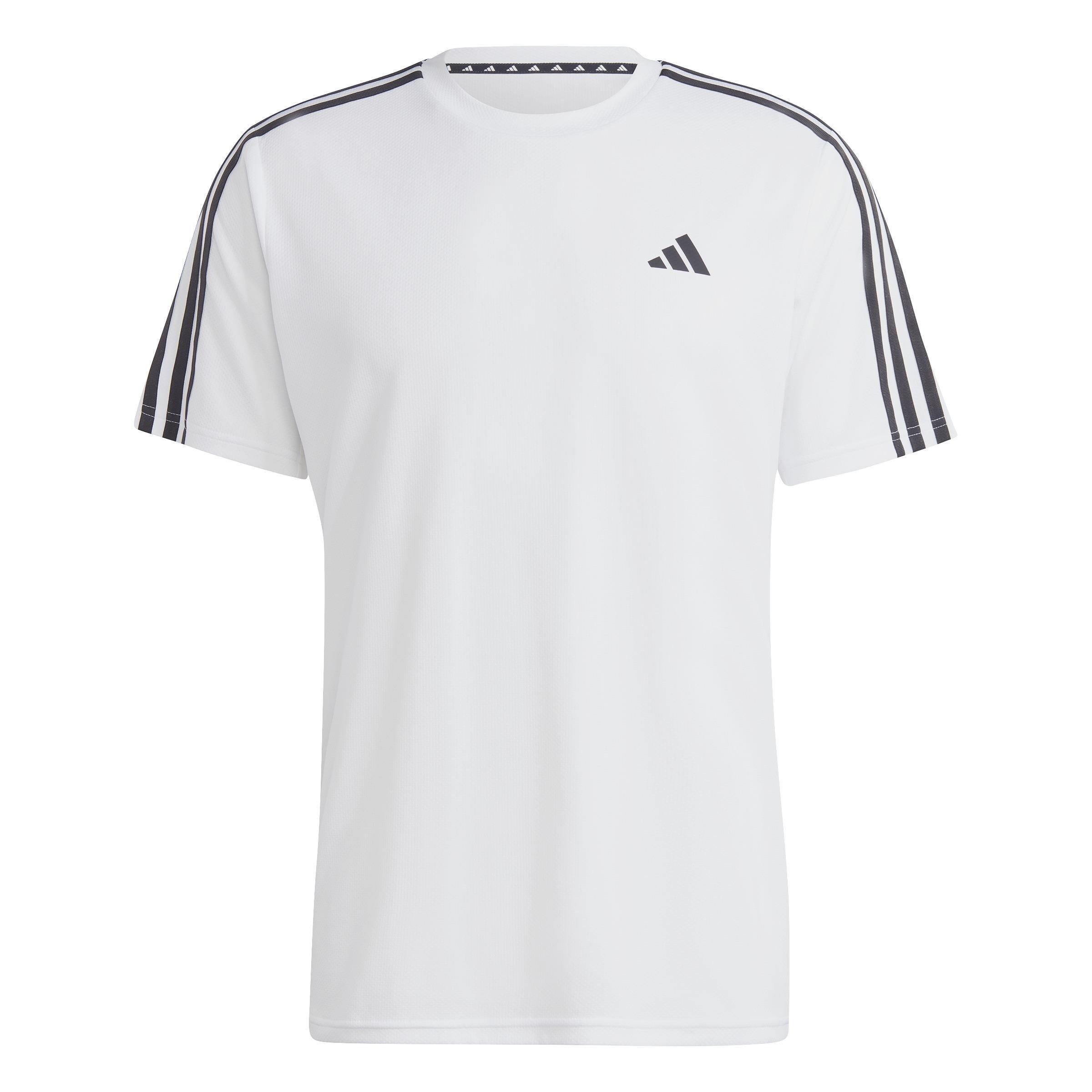 Train Essentials 3-Stripes Training T-Shirt, White, A701_ONE, large image number 1