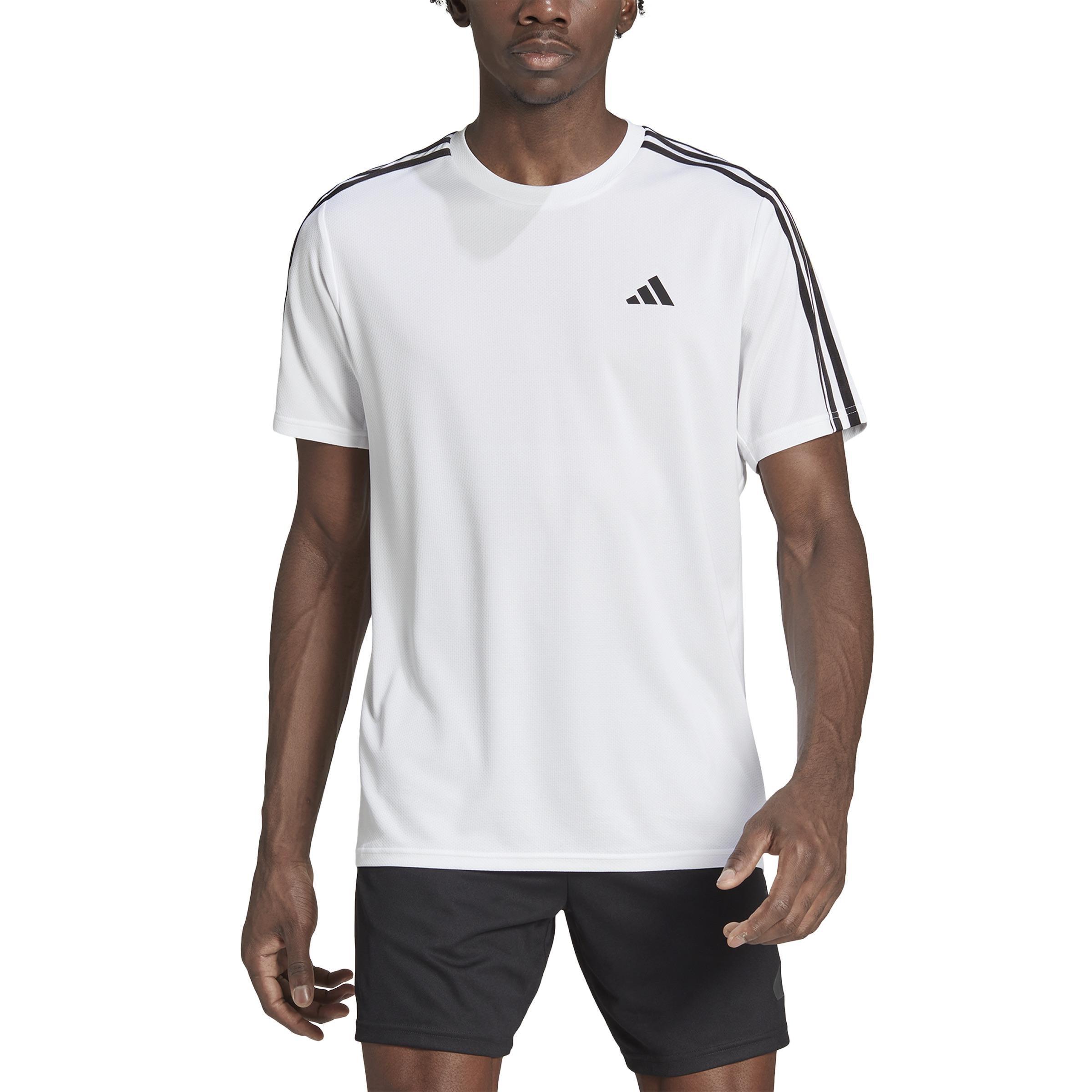 Men Train Essentials 3-Stripes Training T-Shirt, White, A701_ONE, large image number 2