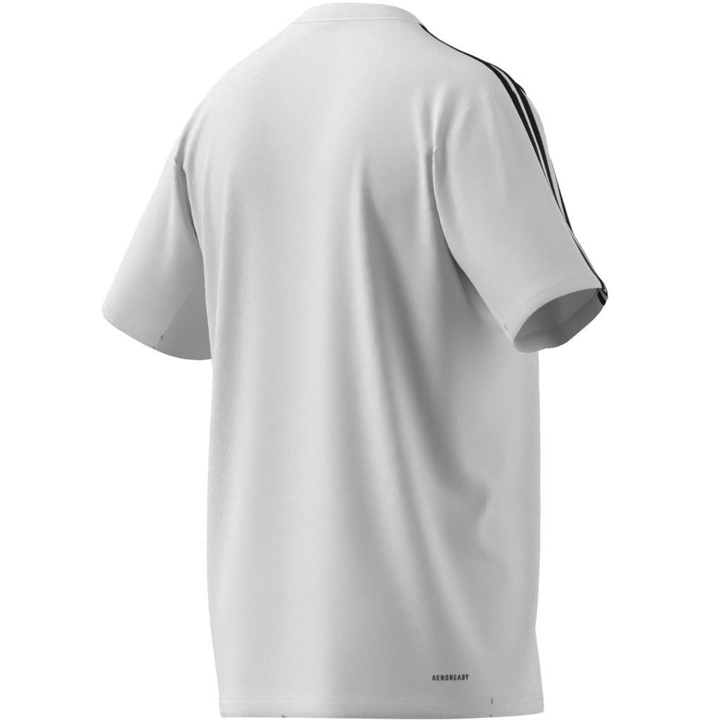 Men Train Essentials 3-Stripes Training T-Shirt, White, A701_ONE, large image number 11