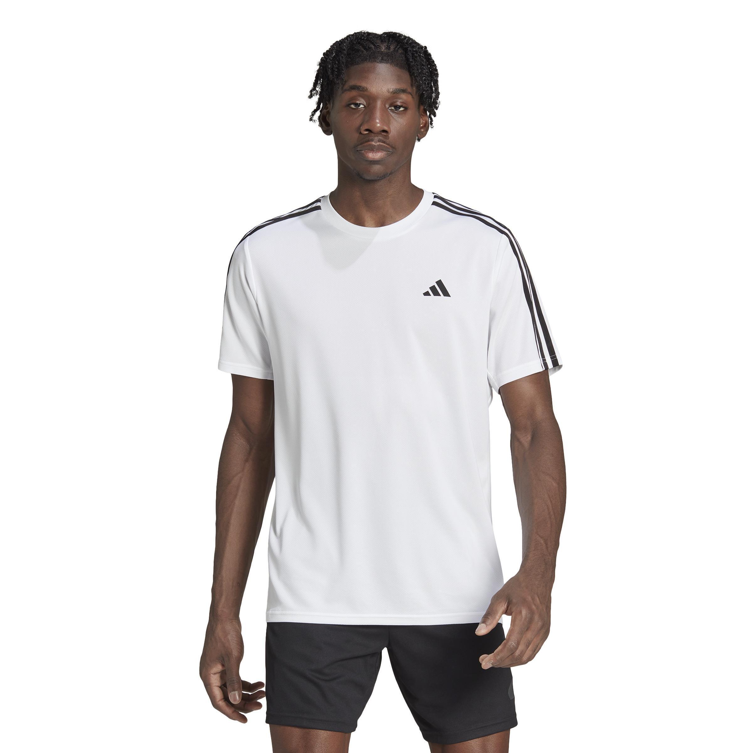 Train Essentials 3-Stripes Training T-Shirt, White, A701_ONE, large image number 13