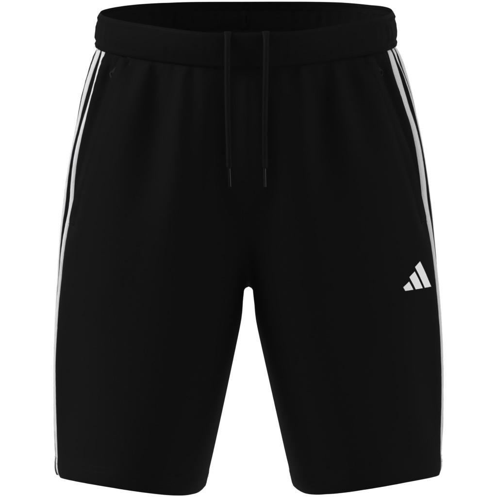 Train Essentials Pique 3-Stripes Training Shorts, Black, , large image number 6