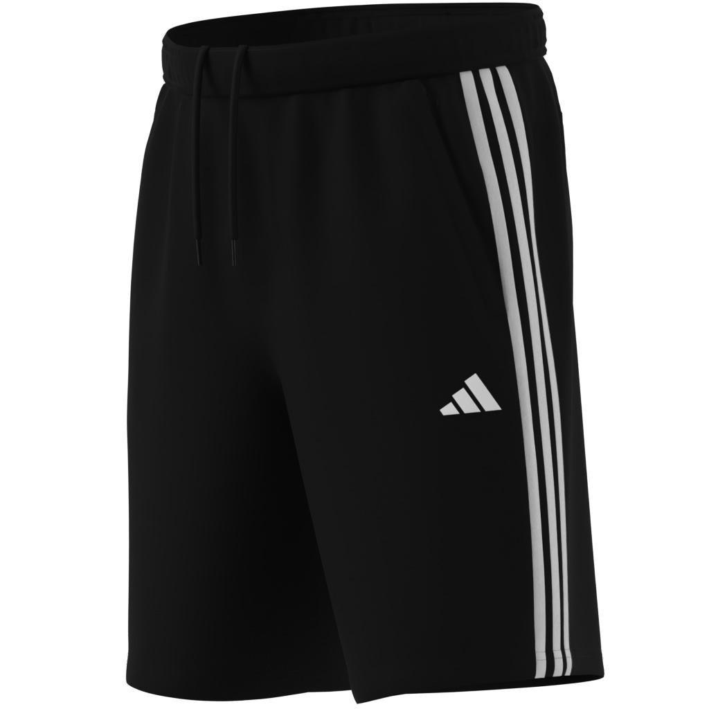 Men Train Essentials Pique 3-Stripes Training Shorts, Black, A701_ONE, large image number 8