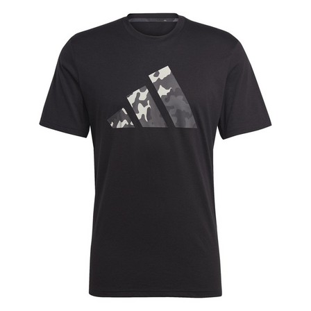 Men Train Essentials Seasonal Logo Training T-Shirt, Black, A701_ONE, large image number 4