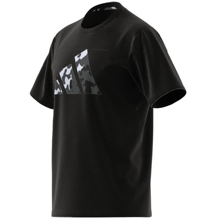 Men Train Essentials Seasonal Logo Training T-Shirt, Black, A701_ONE, large image number 12