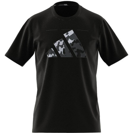 Men Train Essentials Seasonal Logo Training T-Shirt, Black, A701_ONE, large image number 17