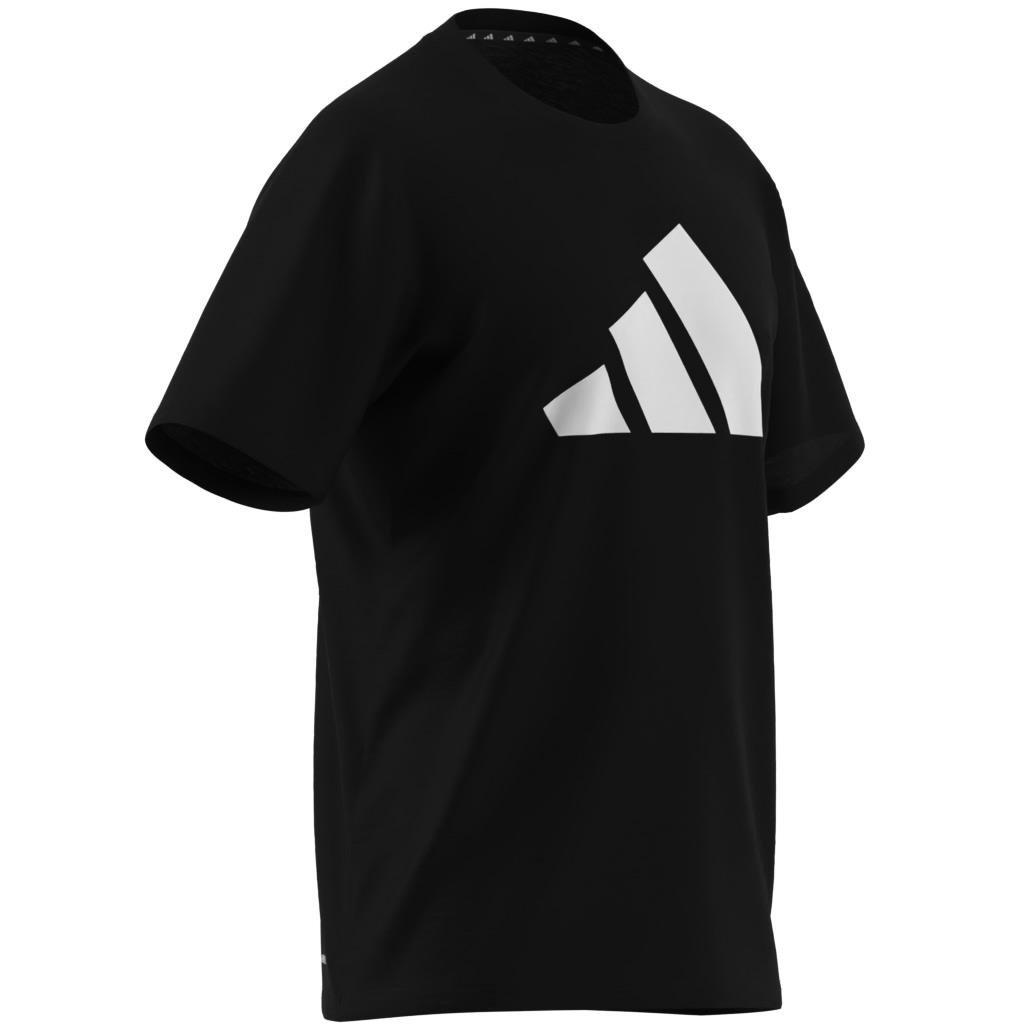 Train Essentials Feelready Logo Training T-Shirt, Black, A701_ONE, large image number 2