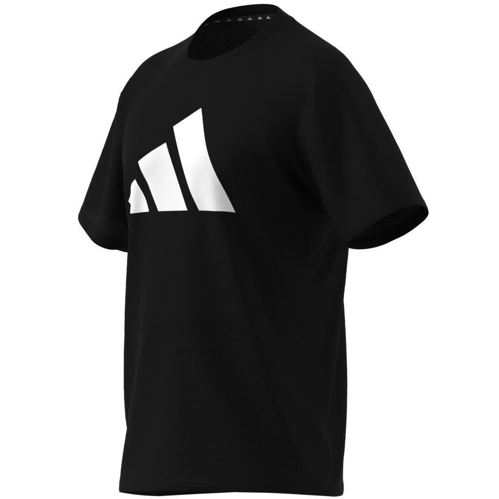 Train Essentials Feelready Logo Training T-Shirt, Black, A701_ONE, large image number 5