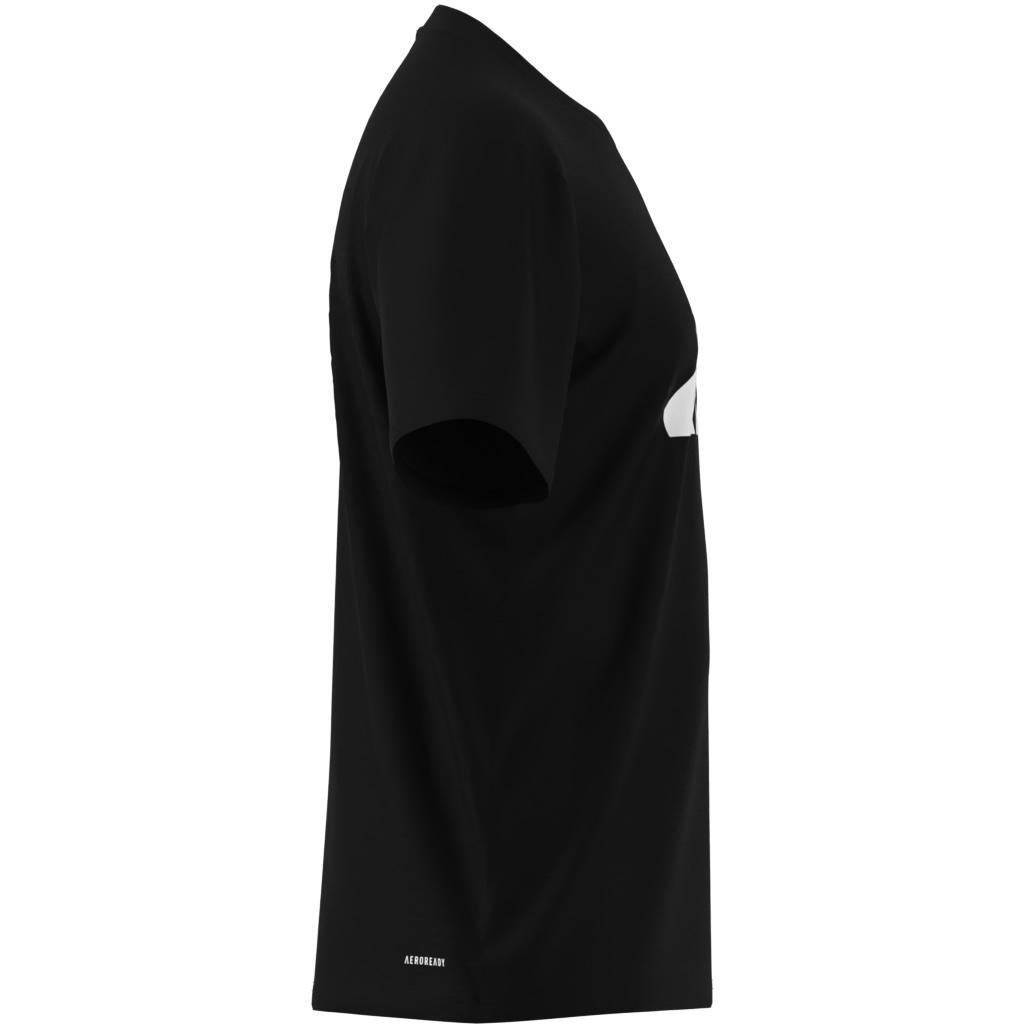 Train Essentials Feelready Logo Training T-Shirt, Black, A701_ONE, large image number 6