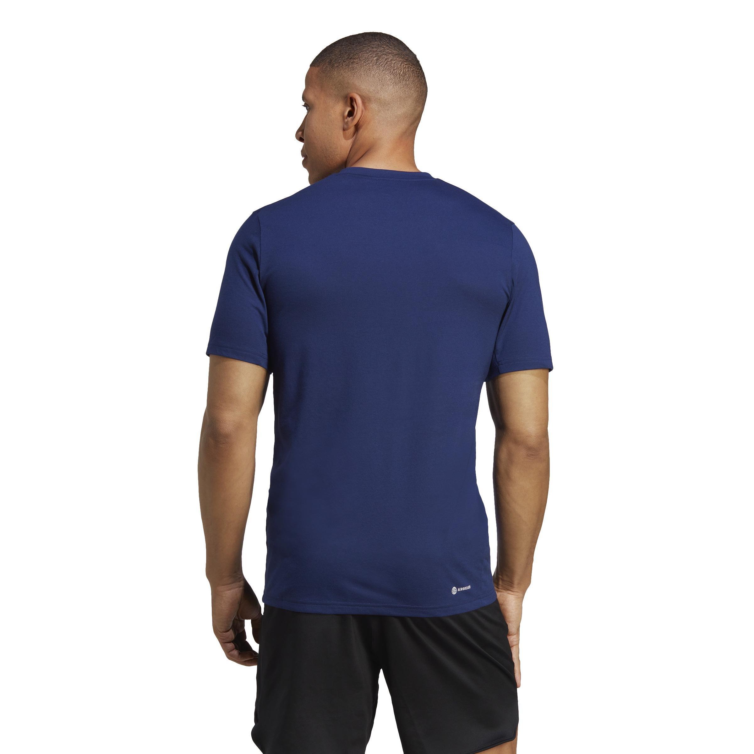 Train Essentials Feelready Logo Training T-Shirt, Blue, A701_ONE, large image number 2