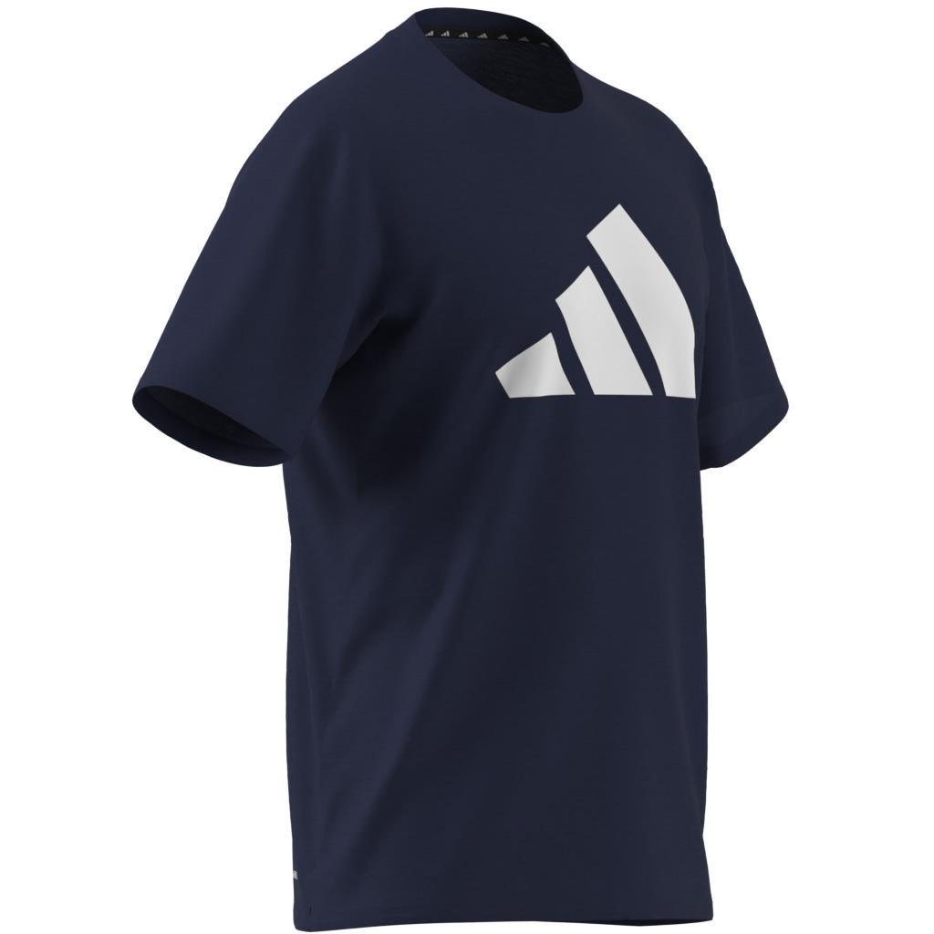 Train Essentials Feelready Logo Training T-Shirt, Blue, A701_ONE, large image number 5