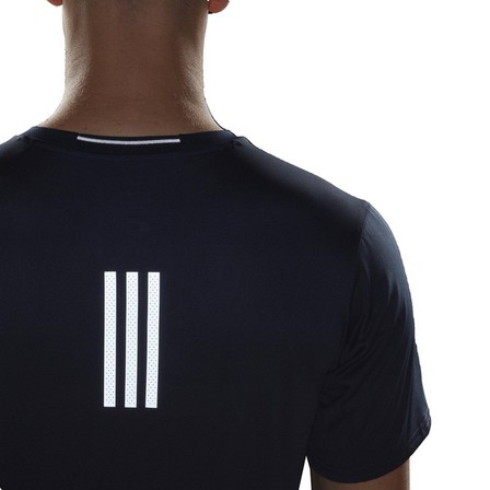 Men Designed 4 Running T-Shirt, Navy, A701_ONE, large image number 4