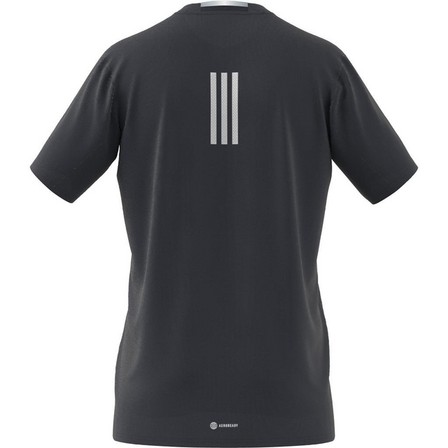 Men Designed 4 Running T-Shirt, Navy, A701_ONE, large image number 8