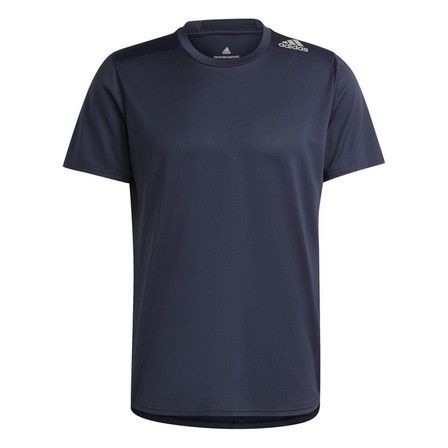 Men Designed 4 Running T-Shirt, Navy, A701_ONE, large image number 12