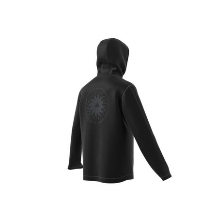 Men Yoga Graphic Training Hoodie, Black, A701_ONE, large image number 16