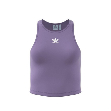 Women Adicolor Essentials Rib Tank Top, Purple, A701_ONE, large image number 14