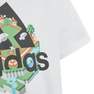 Kids Unisex Adidas X Lego Graphic T-Shirt, White, A701_ONE, thumbnail image number 7