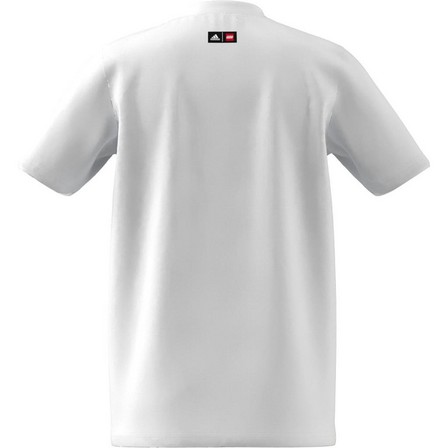 Kids Unisex Adidas X Lego Graphic T-Shirt, White, A701_ONE, large image number 10