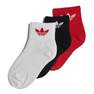 Unisex Kids Mid-Ankle Socks 3 Pairs, White, A701_ONE, thumbnail image number 0