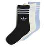 Unisex Kids Crew Socks 3 Pairs, Multicolour, A701_ONE, thumbnail image number 0