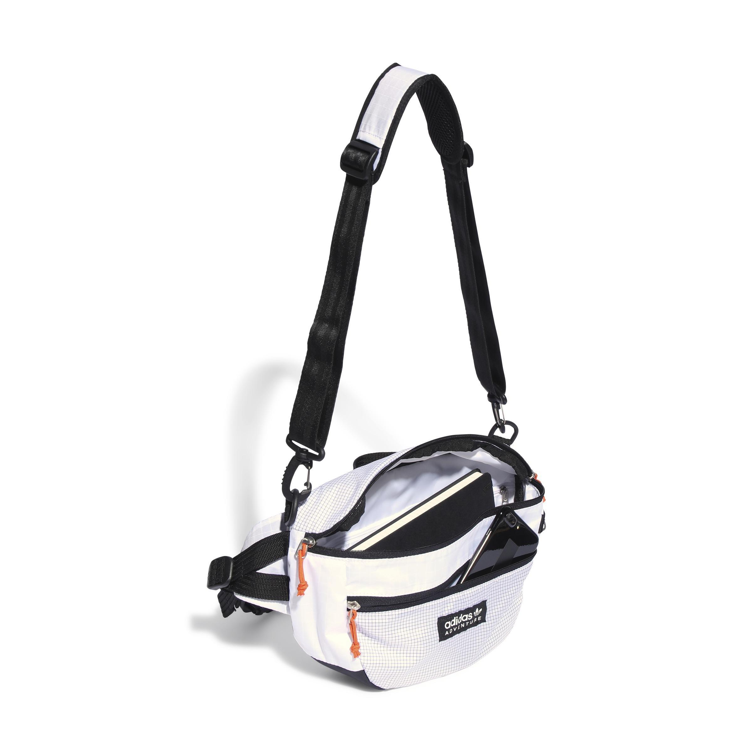 White adidas waist online bag