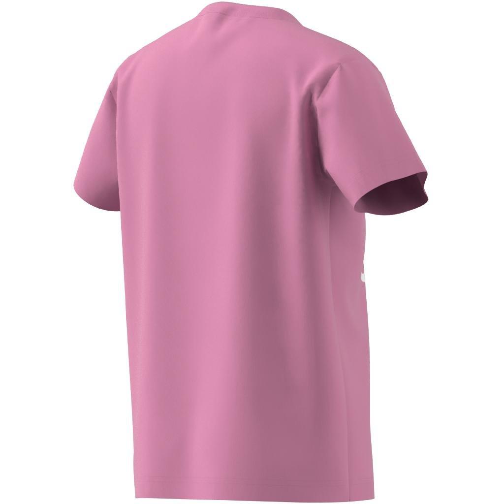 Kids Unisex Trefoil T-Shirt, Pink, A701_ONE, large image number 13