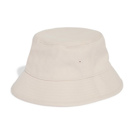 Unisex Trefoil Bucket Hat, Beige, A701_ONE, large image number 1