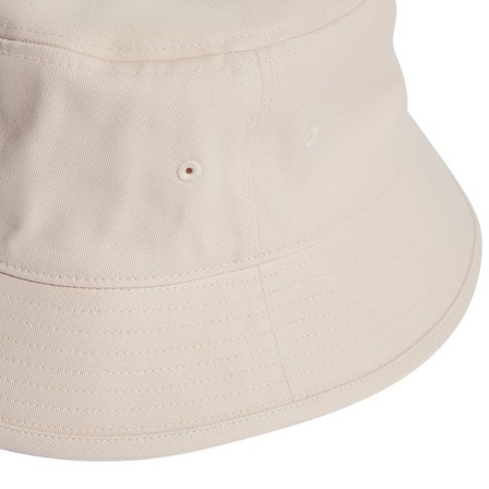 Unisex Trefoil Bucket Hat, Beige, A701_ONE, large image number 2