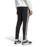 Men Essentials Single Jersey Tapered Open Hem 3-Stripes Joggers, Black, A701_ONE, thumbnail image number 2