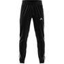 Men Essentials Single Jersey Tapered Open Hem 3-Stripes Joggers, Black, A701_ONE, thumbnail image number 6