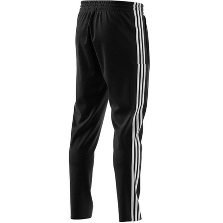 Men Essentials Single Jersey Tapered Open Hem 3-Stripes Joggers, Black, A701_ONE, large image number 8
