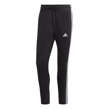 Men Essentials Single Jersey Tapered Open Hem 3-Stripes Joggers, Black, A701_ONE, large image number 13