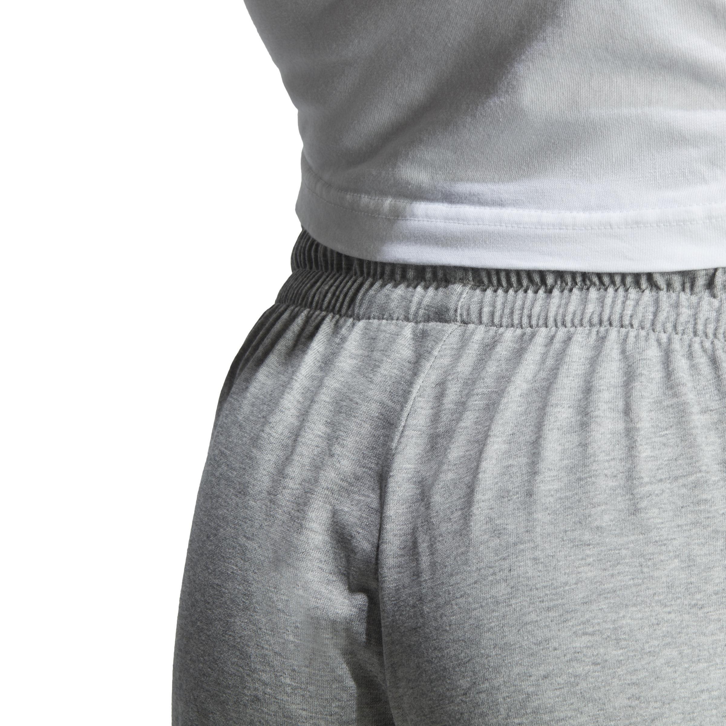Men Essentials Single Jersey Tapered Open Hem 3-Stripes Joggers, Grey, A701_ONE, large image number 3