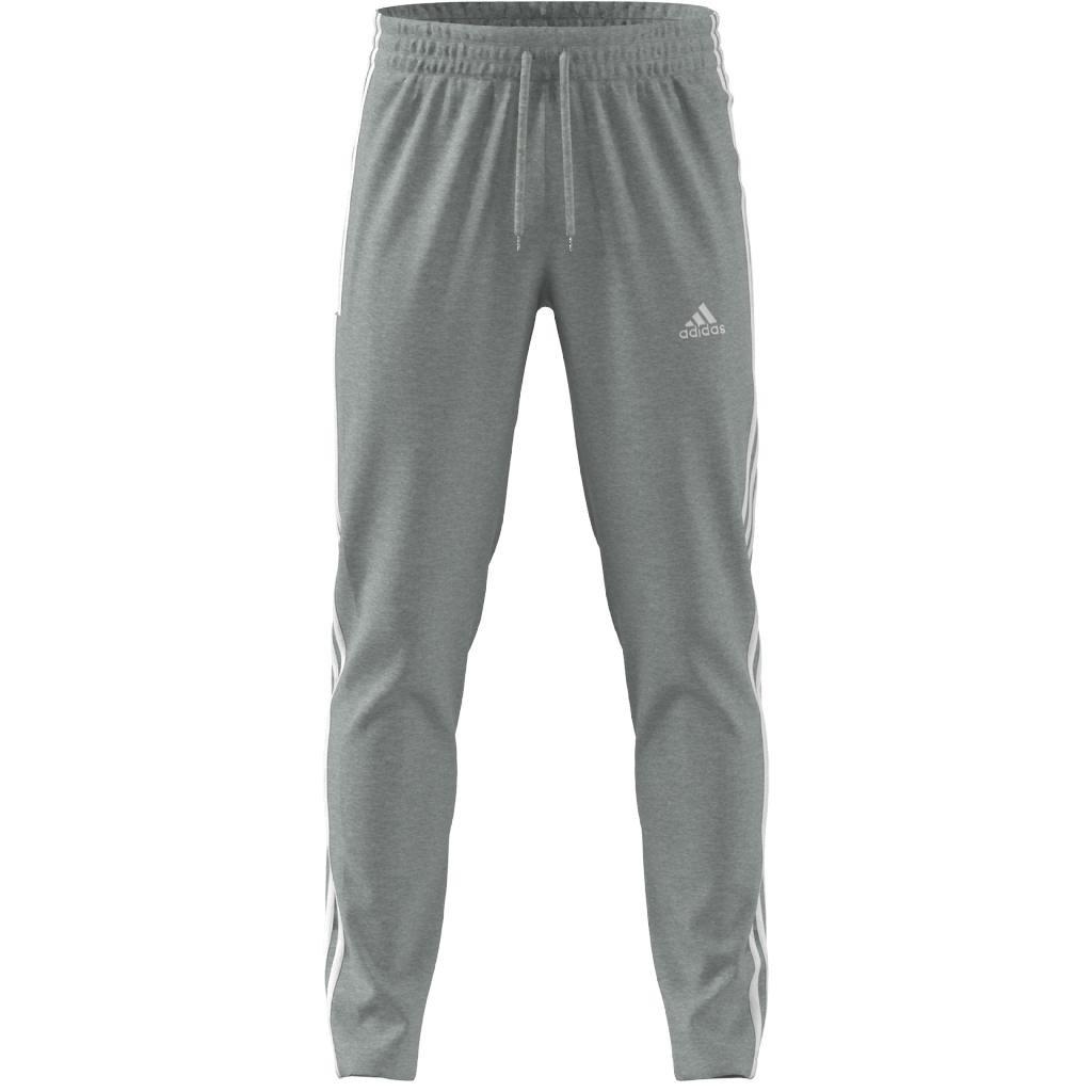 Men Essentials Single Jersey Tapered Open Hem 3-Stripes Joggers, Grey, A701_ONE, large image number 6