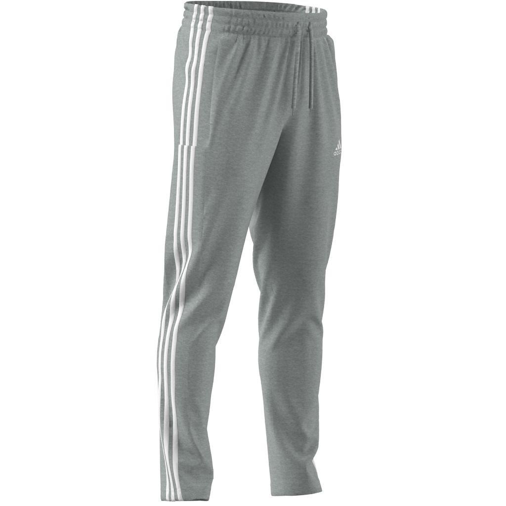 Men Essentials Single Jersey Tapered Open Hem 3-Stripes Joggers, Grey, A701_ONE, large image number 9