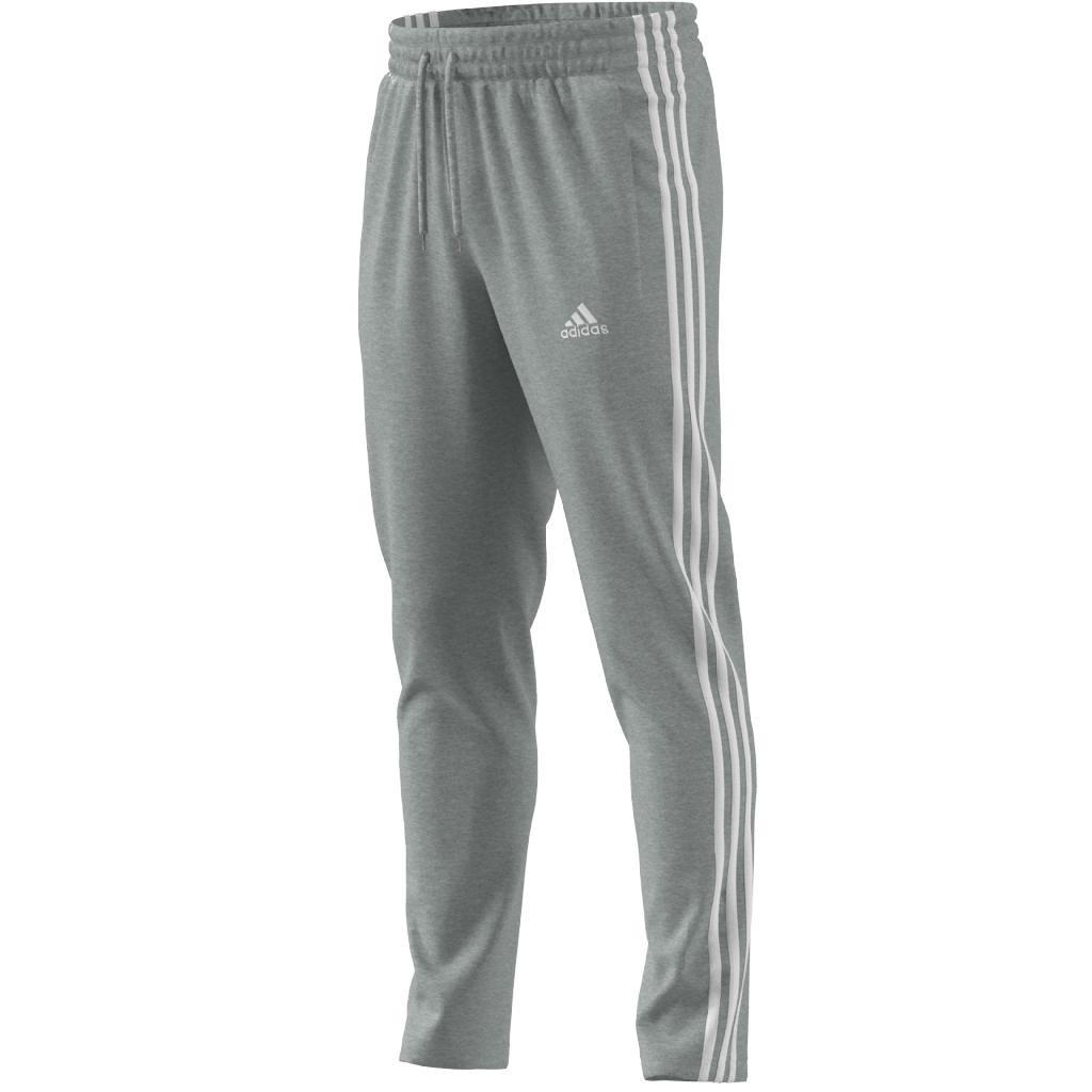 Men Essentials Single Jersey Tapered Open Hem 3-Stripes Joggers, Grey, A701_ONE, large image number 12