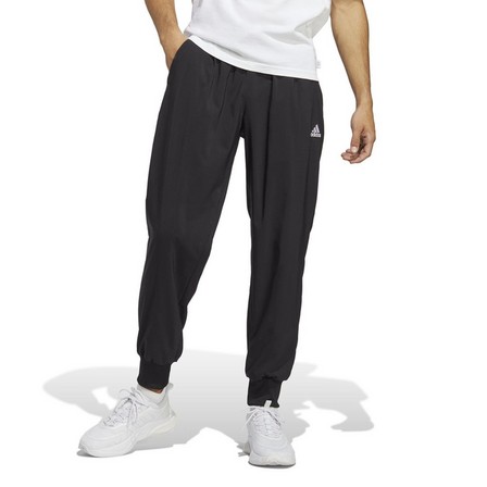 Men Aeroready Essentials Tracksuit Bottoms, Black, A701_ONE, large image number 8