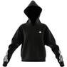 Kids Girls Future Icons 3-Stripes Full-Zip Hoodie, Black, A701_ONE, thumbnail image number 10