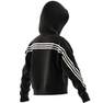 Kids Girls Future Icons 3-Stripes Full-Zip Hoodie, Black, A701_ONE, thumbnail image number 12