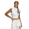 Women Mission Victory Sleeveless Cropped Top, White, A701_ONE, thumbnail image number 1