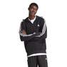 Men Essentials French Terry 3-Stripes Full-Zip Hoodie, Black, A701_ONE, thumbnail image number 1